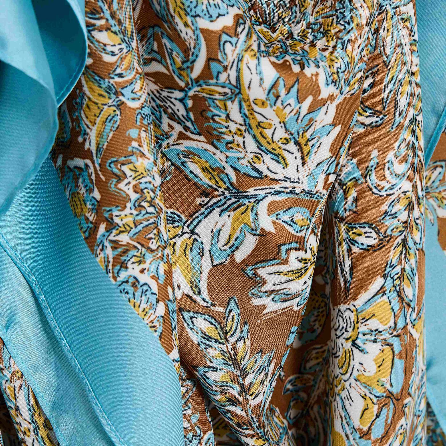 Foulard carré satin femme