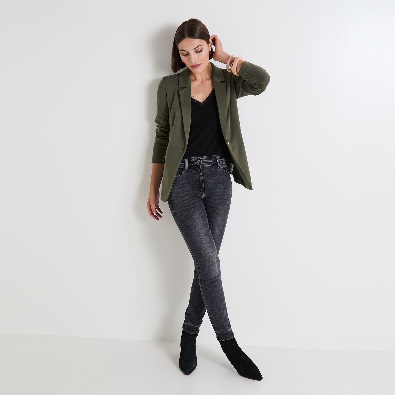Blazer maille femme