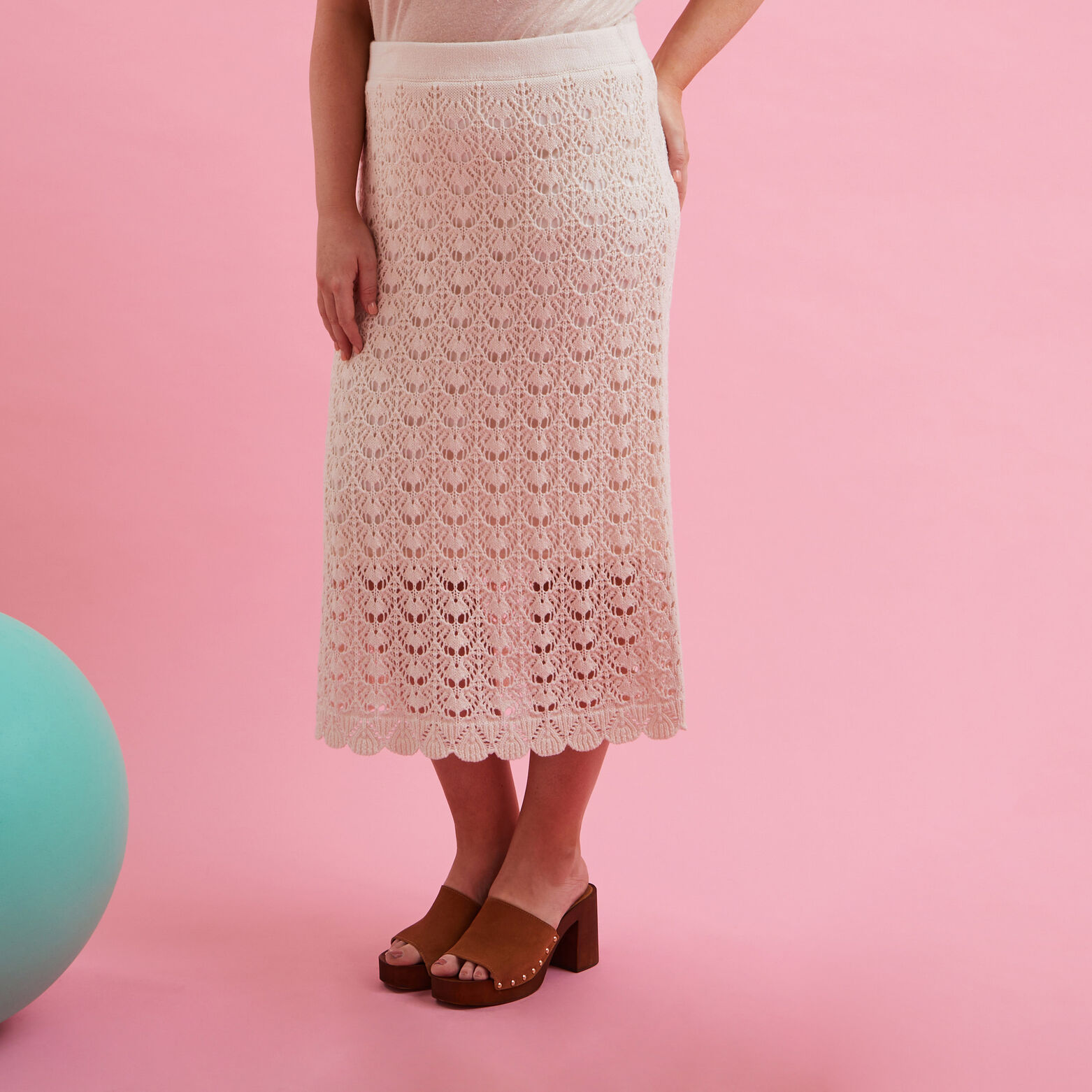 Jupe en crochet femme