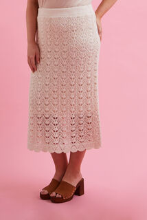 Jupe en crochet femme