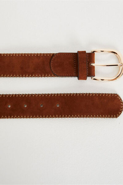 Ceinture large suédine femme