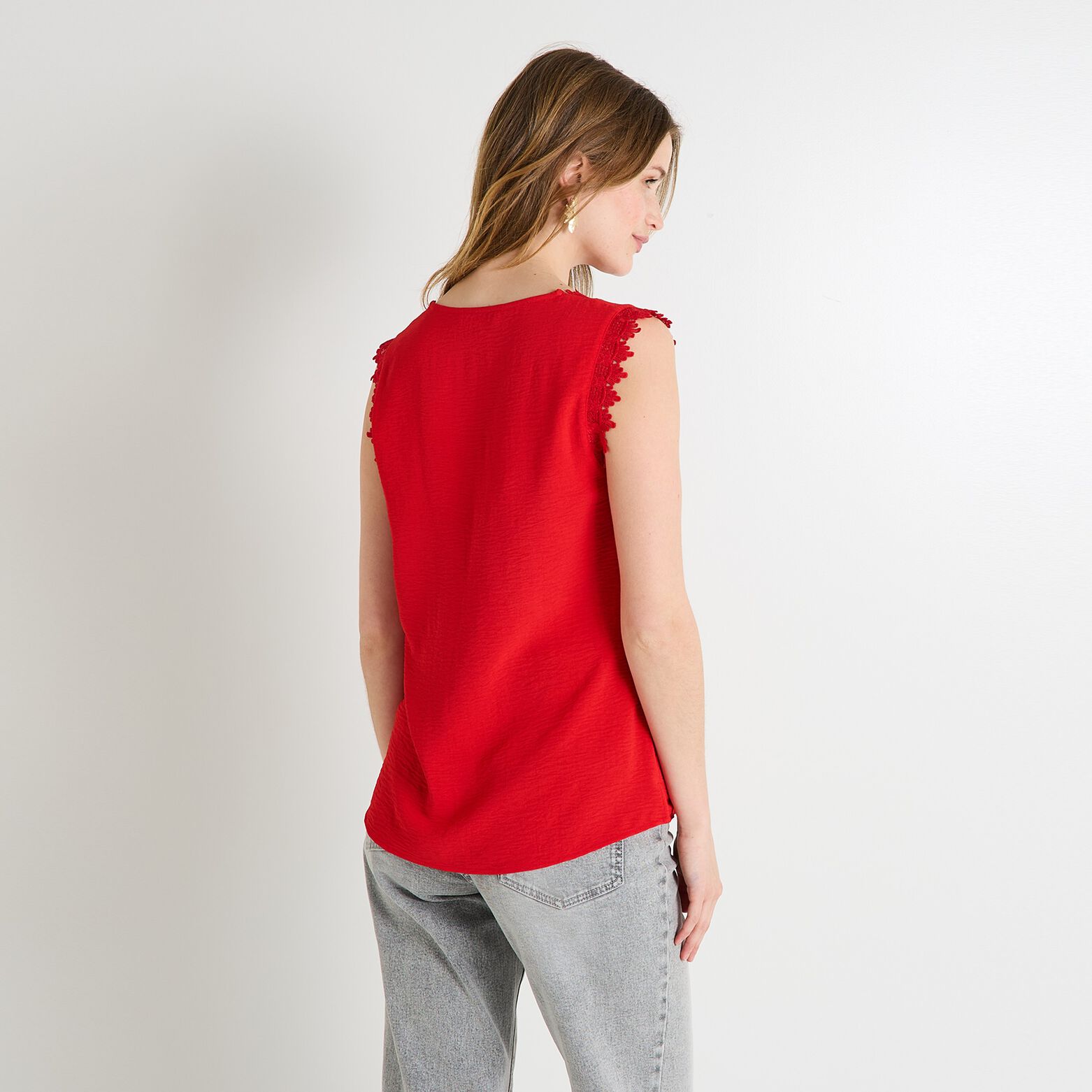 Blouse sans manches femme