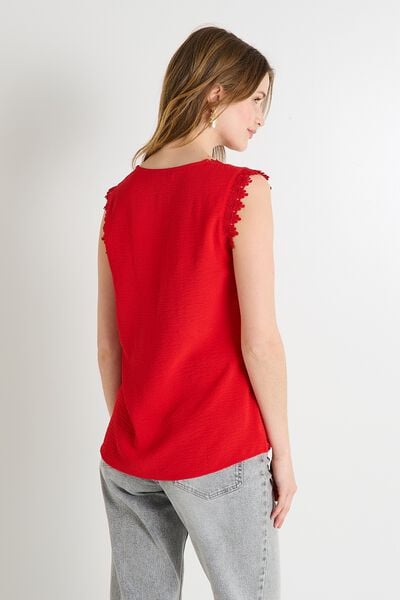 Blouse sans manches femme