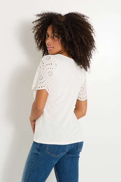T-shirt manches volantées femme