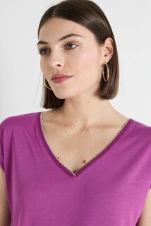 T-shirt col V femme
