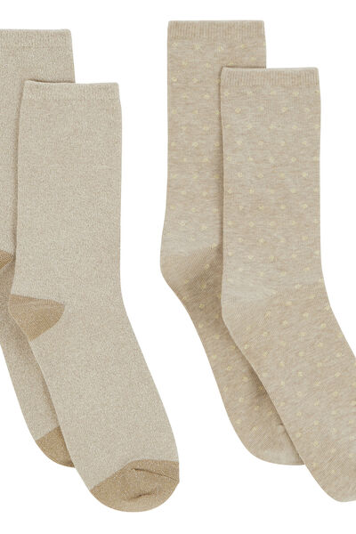 Lot de 2 paires de chaussettes femme