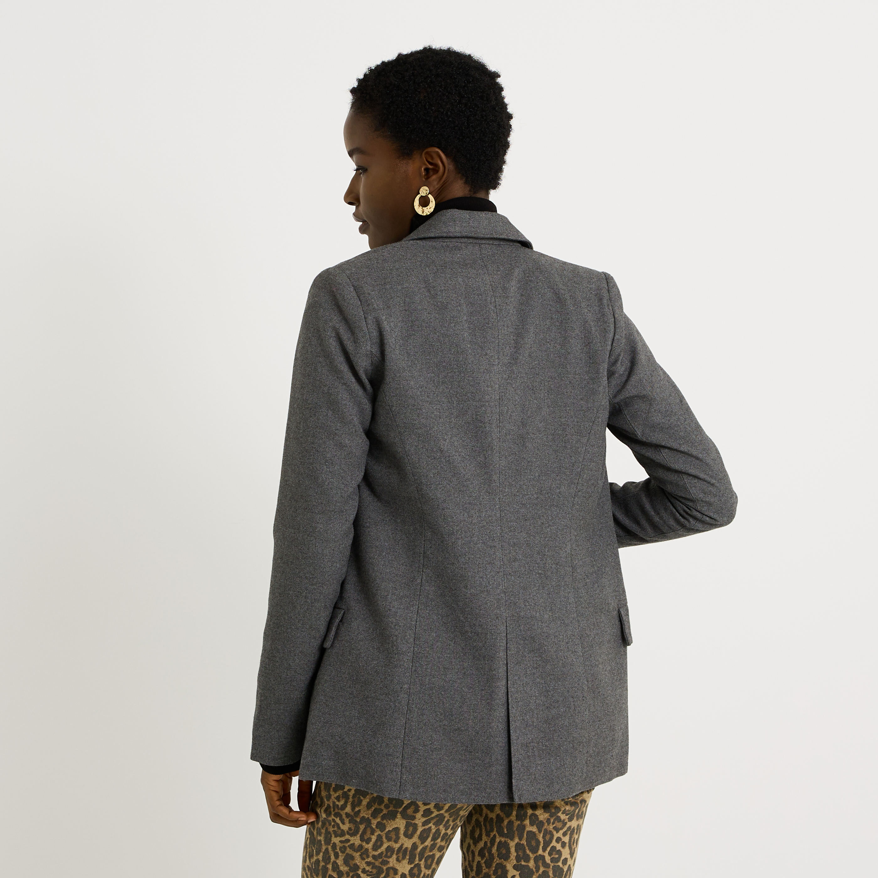 Blazer en flanelle femme