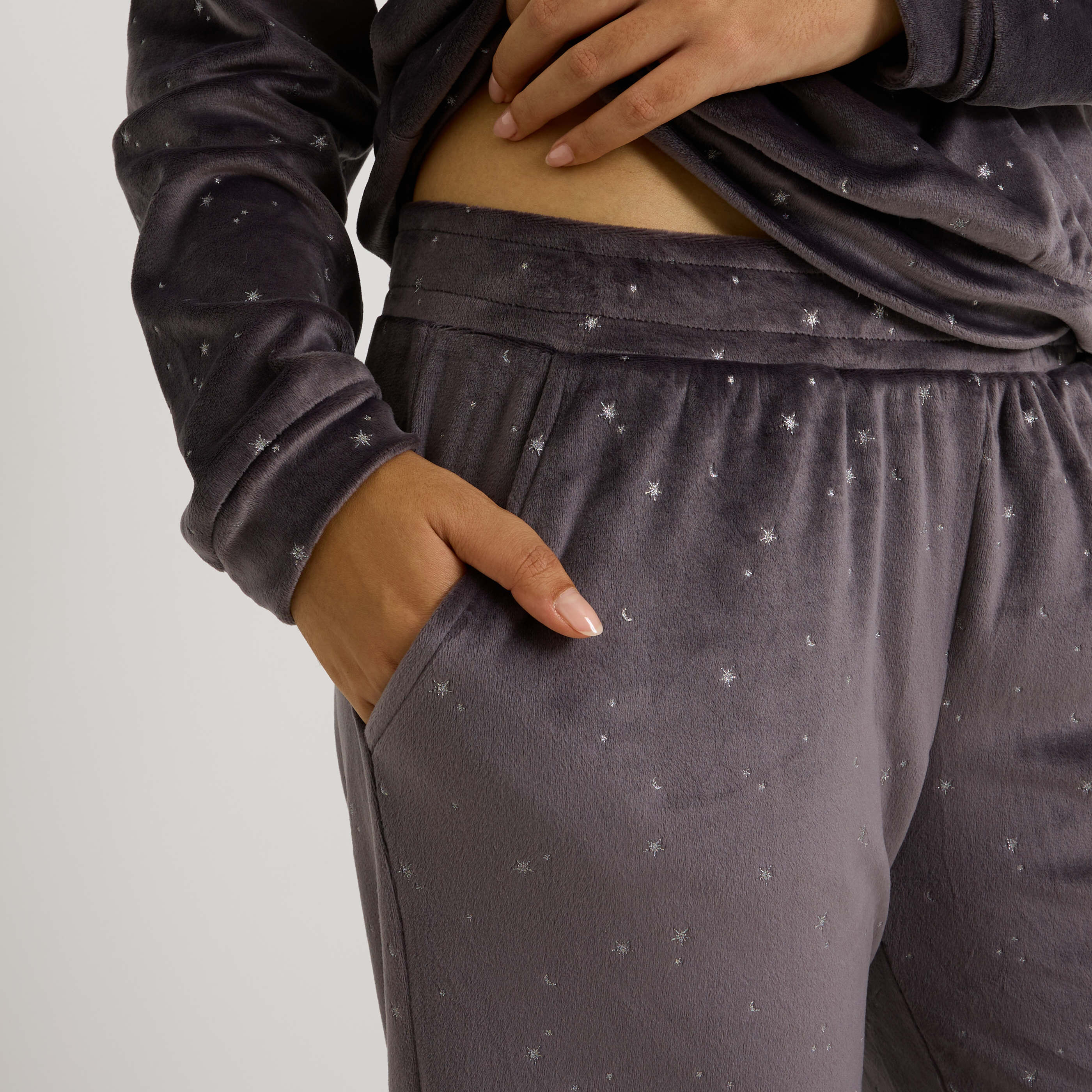 Pantalon de pyjama en velours femme