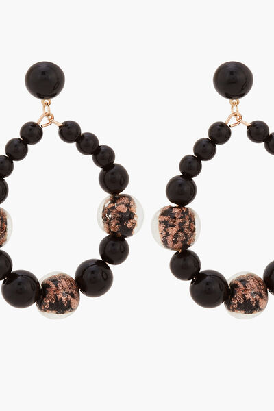Boucles d'oreilles pendantes perlées