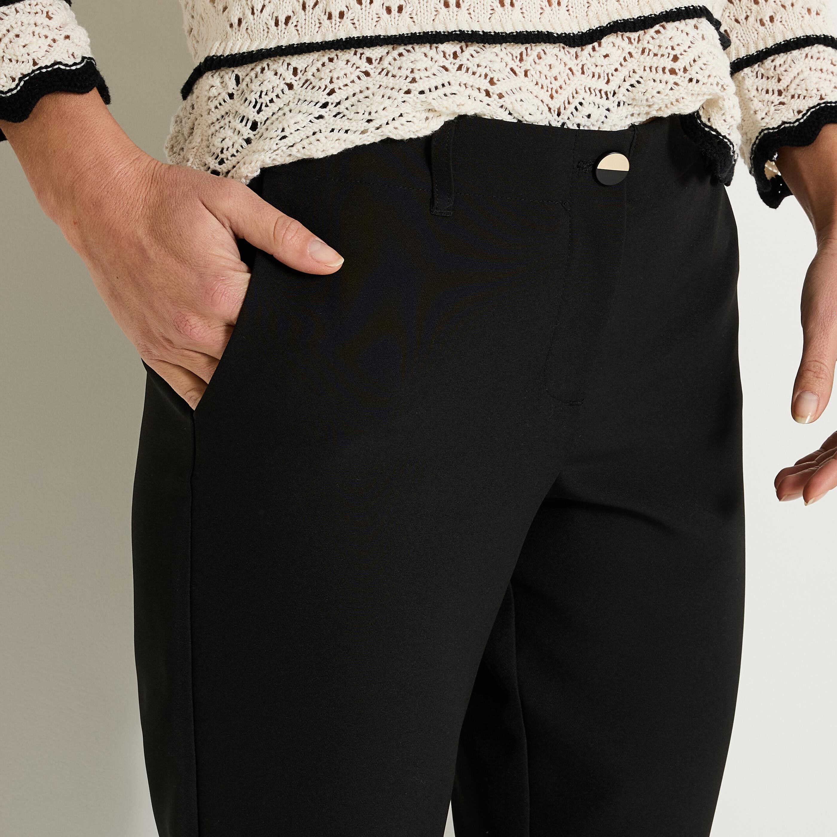 Pantalon cigarette femme