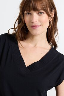 T-shirt col V femme