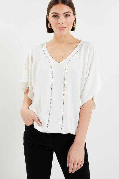 Blouse épaules ouvertes femme