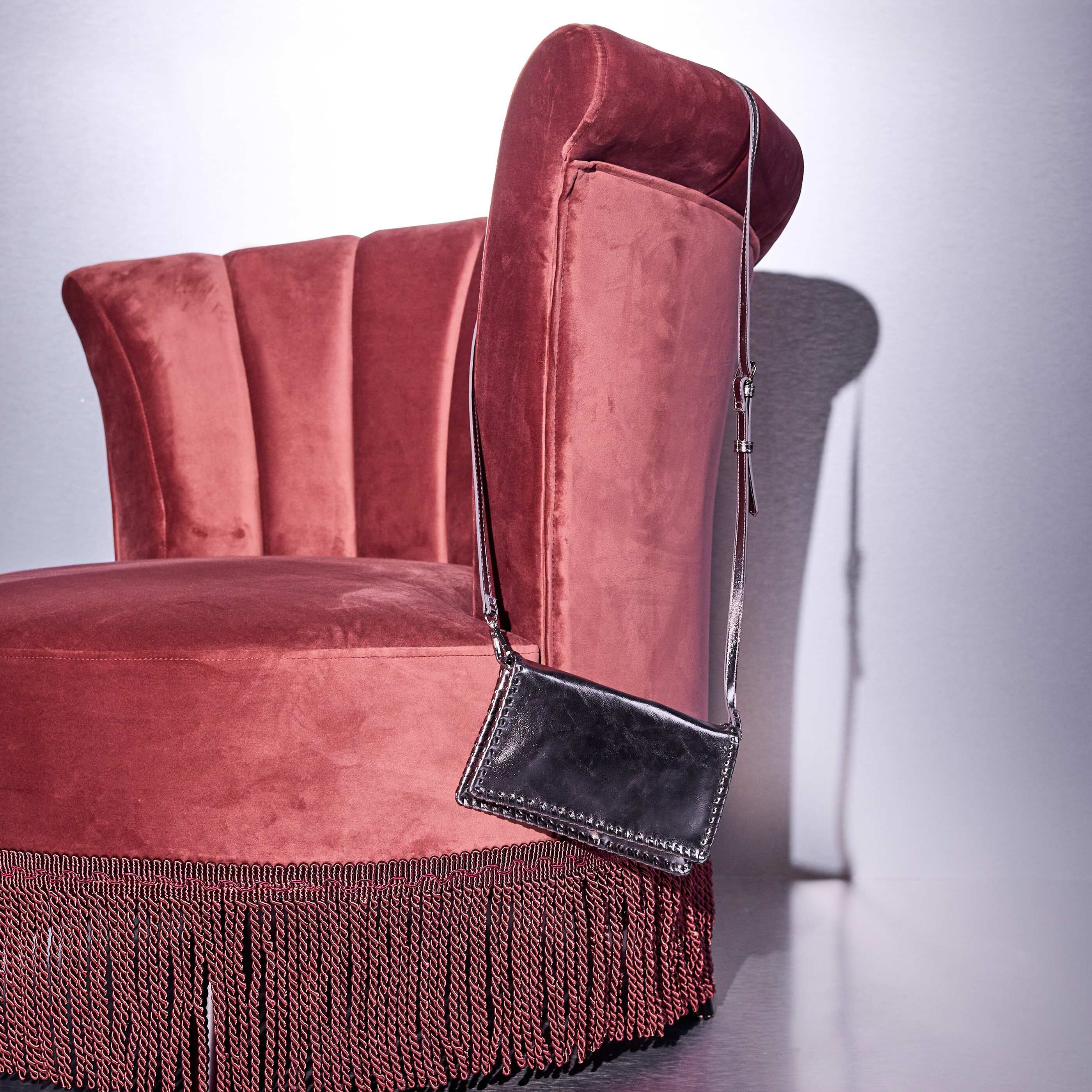 Pochette brillante femme