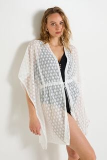 Pareo en crochet femme