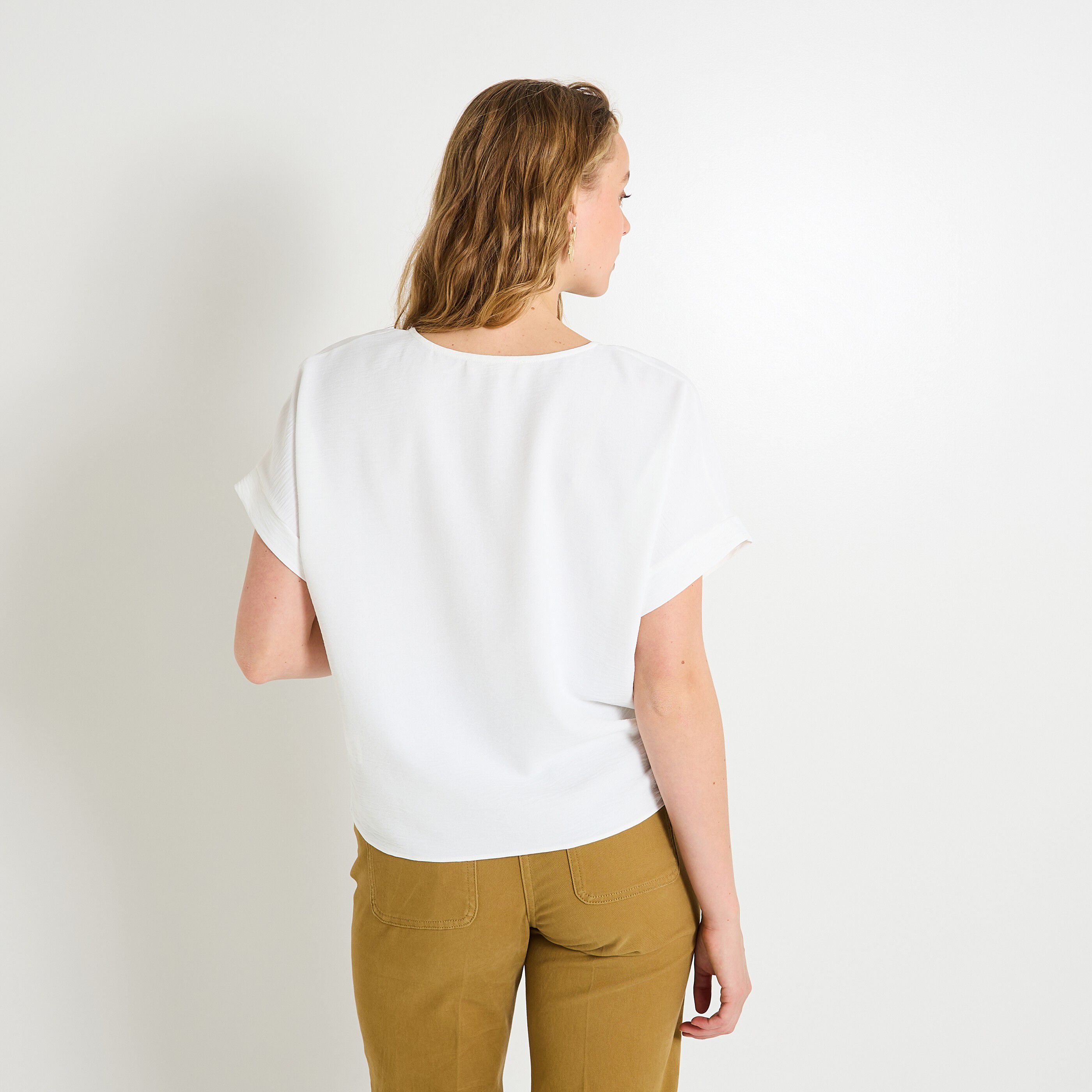 Blouse &agrave; nouer femme