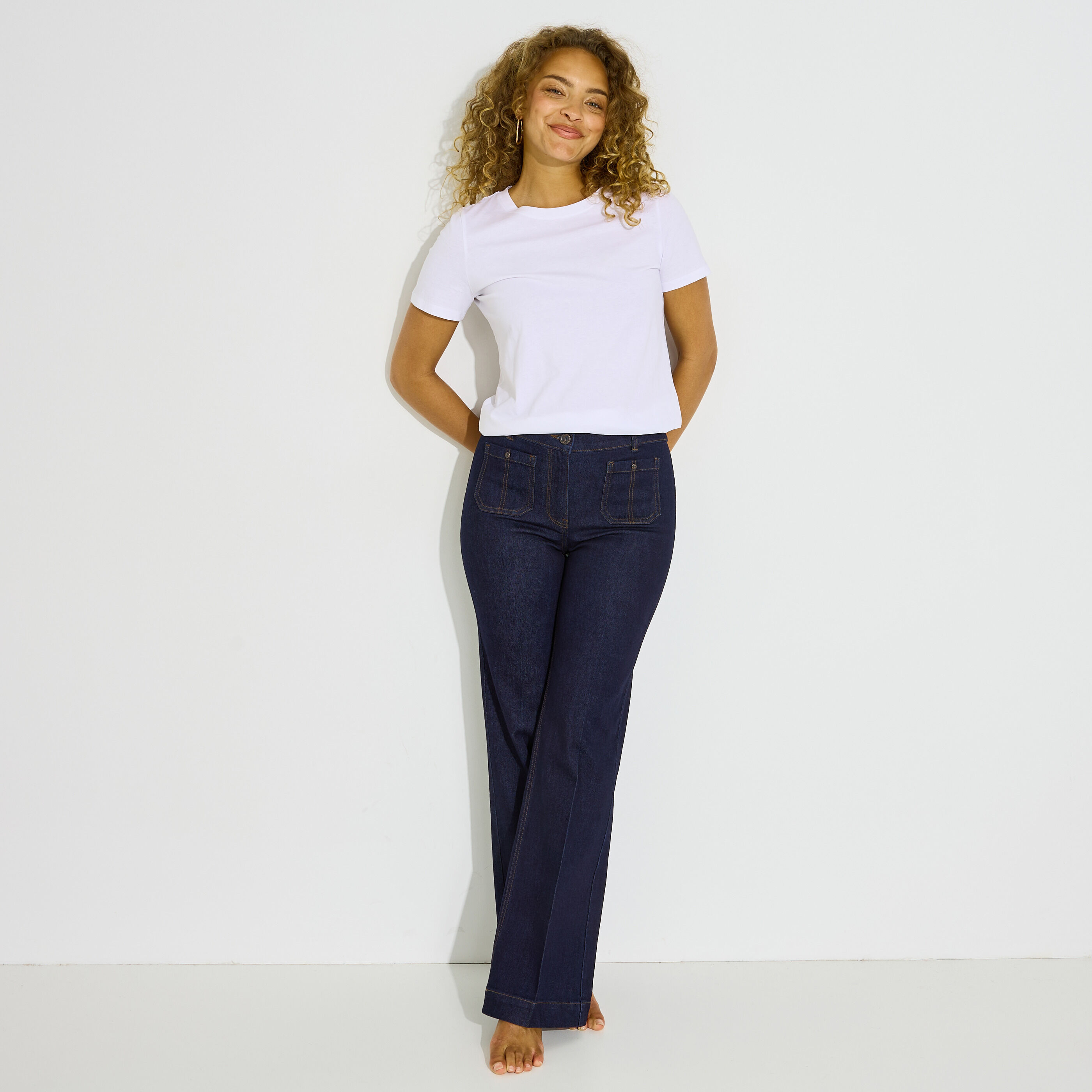 Jean flare GENOVA F02 femme