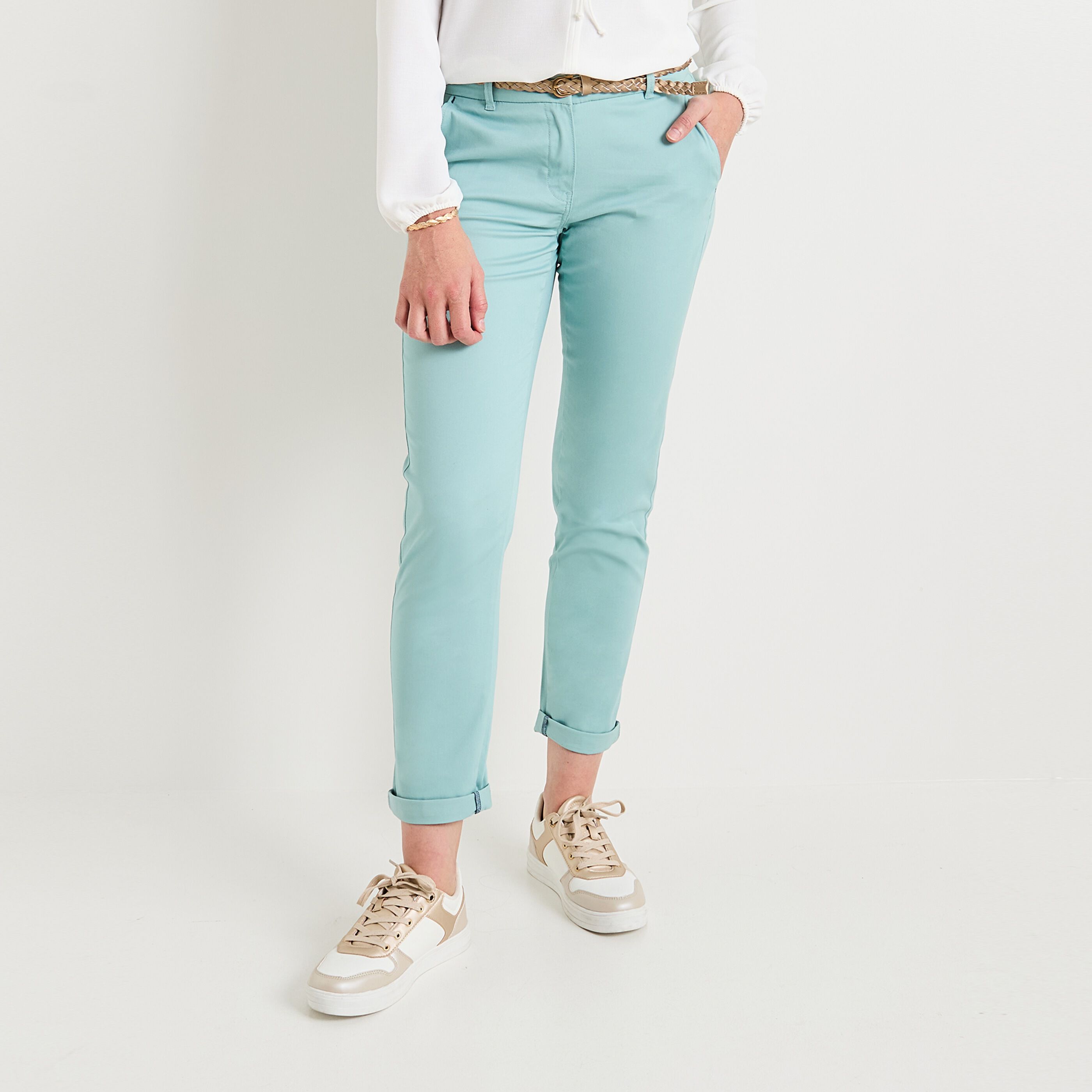 Pantalon chino femme