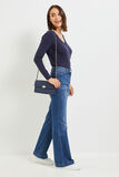 Pull col V femme