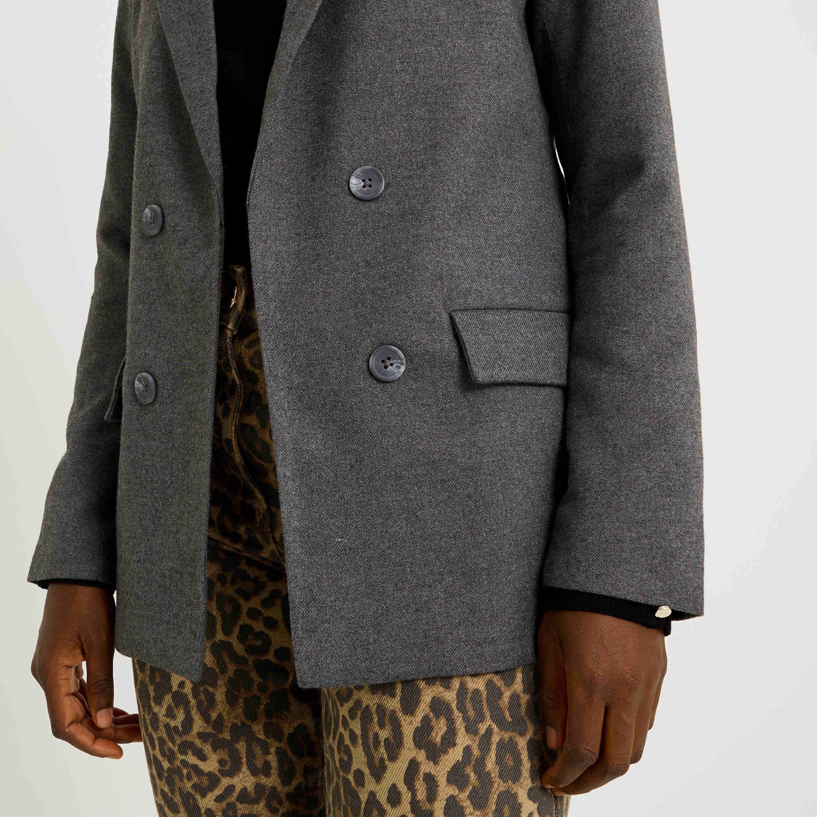 Blazer en flanelle femme