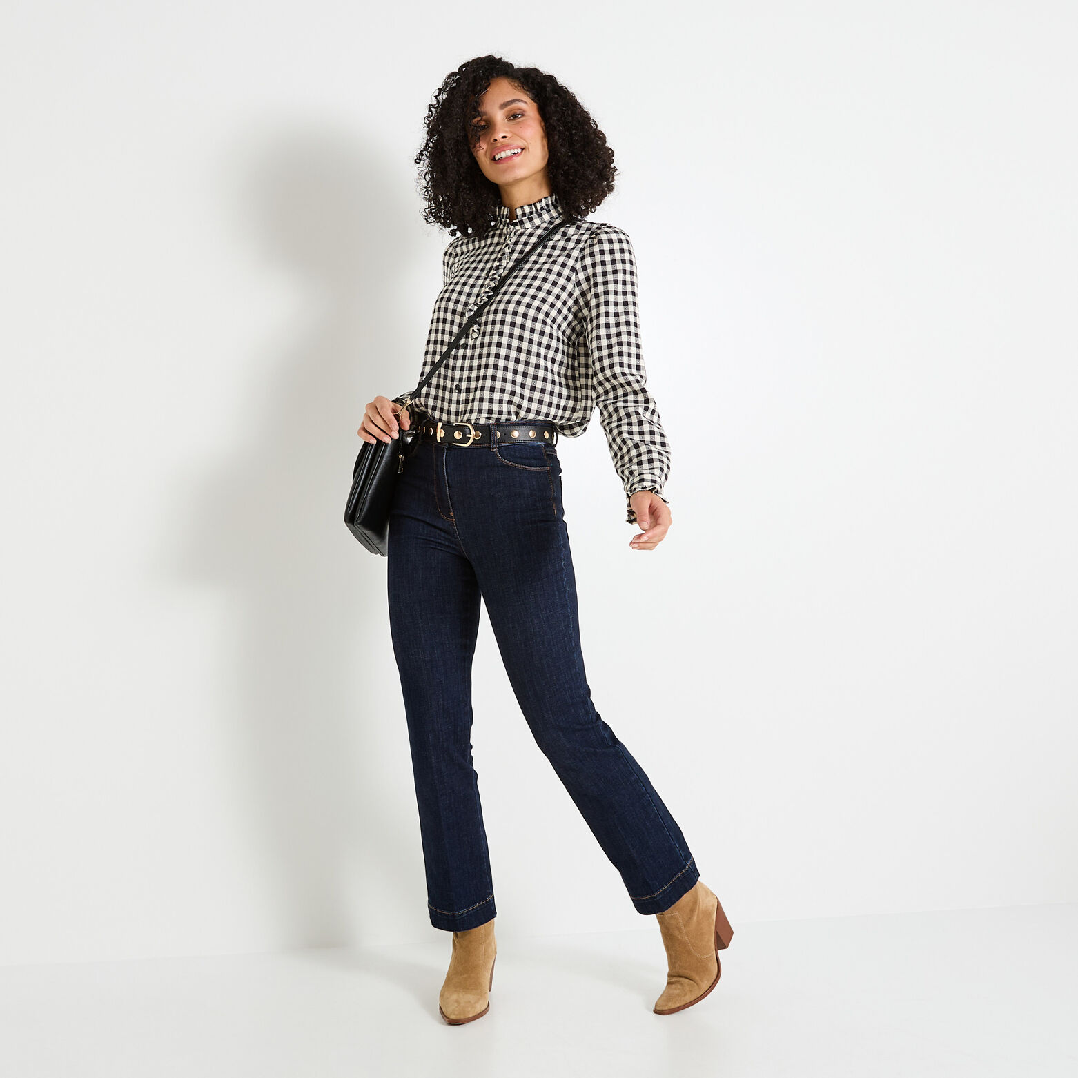 Chemise imprimé vichy femme