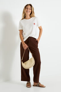 Pantalon tall large fluide femme