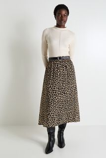 Jupe imprimé léopard femme
