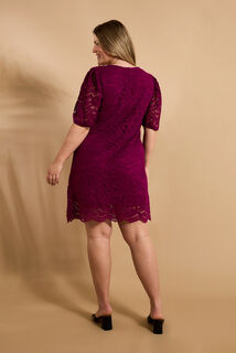 Robe col rond femme