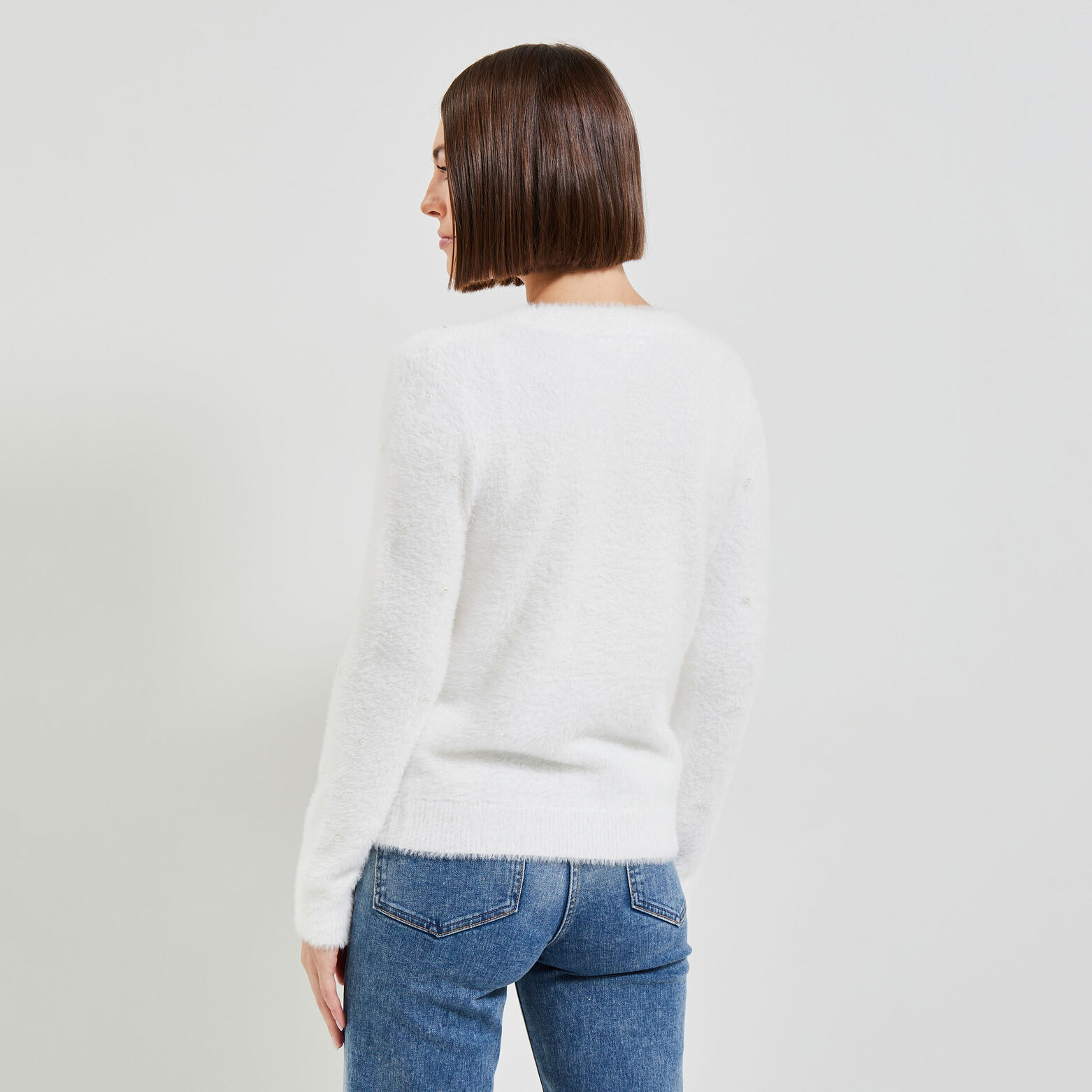 Gilet fluffy femme
