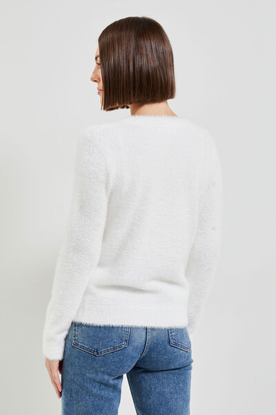 Gilet fluffy femme