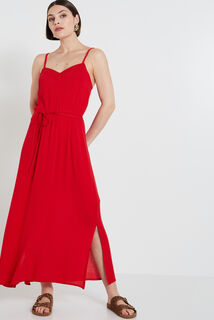 Robe longue unie femme