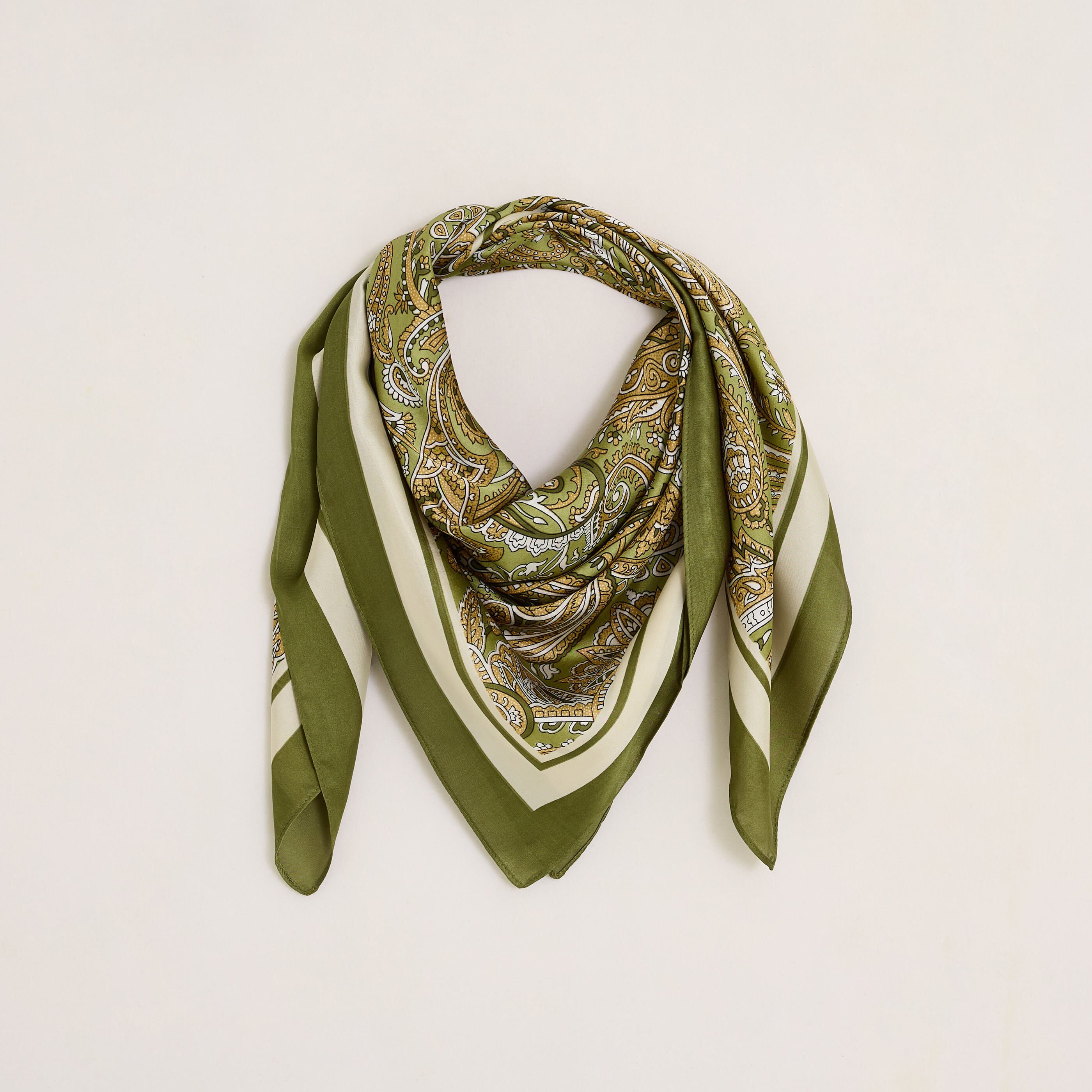 Foulard carr&eacute; imprim&eacute; paisley femme
