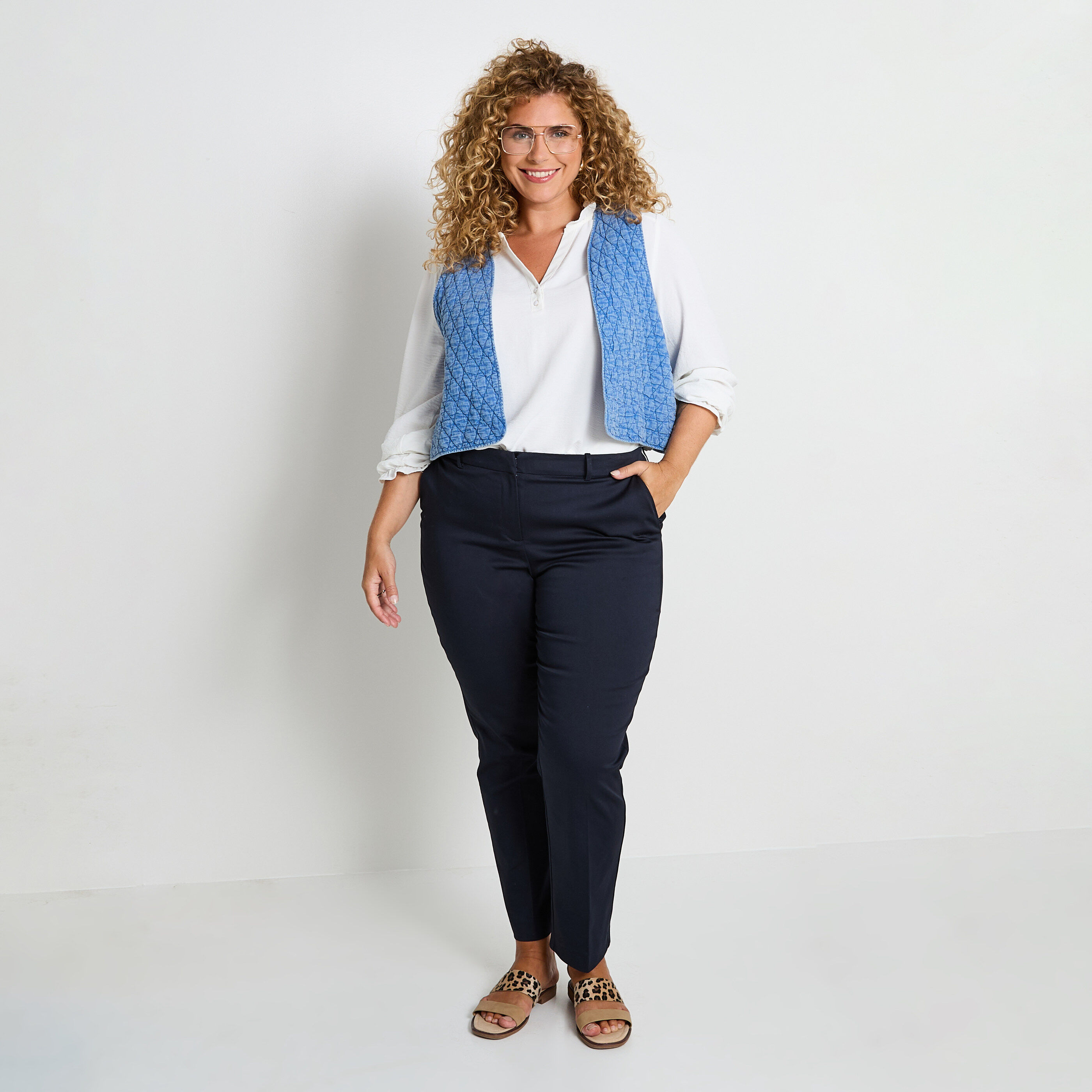 Pantalon cigarette femme