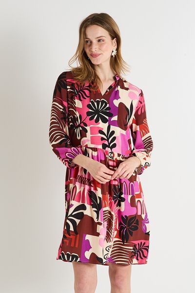 Robe fluide imprimée femme