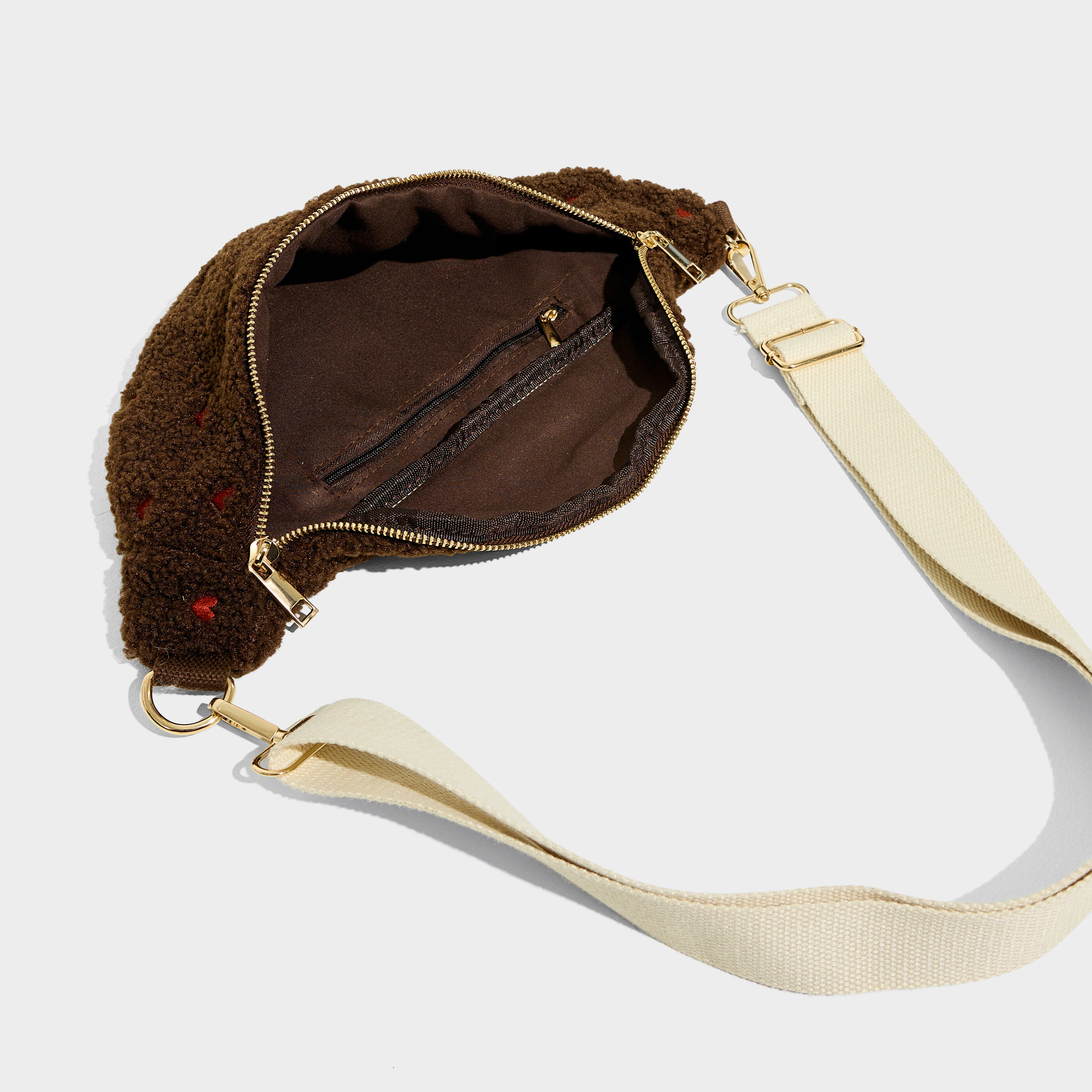 Sac banane moumoute c&oelig;ur femme