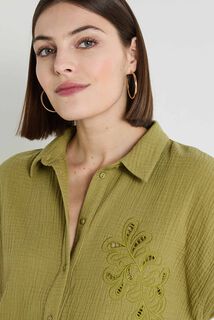 Chemise en gaze de coton femme