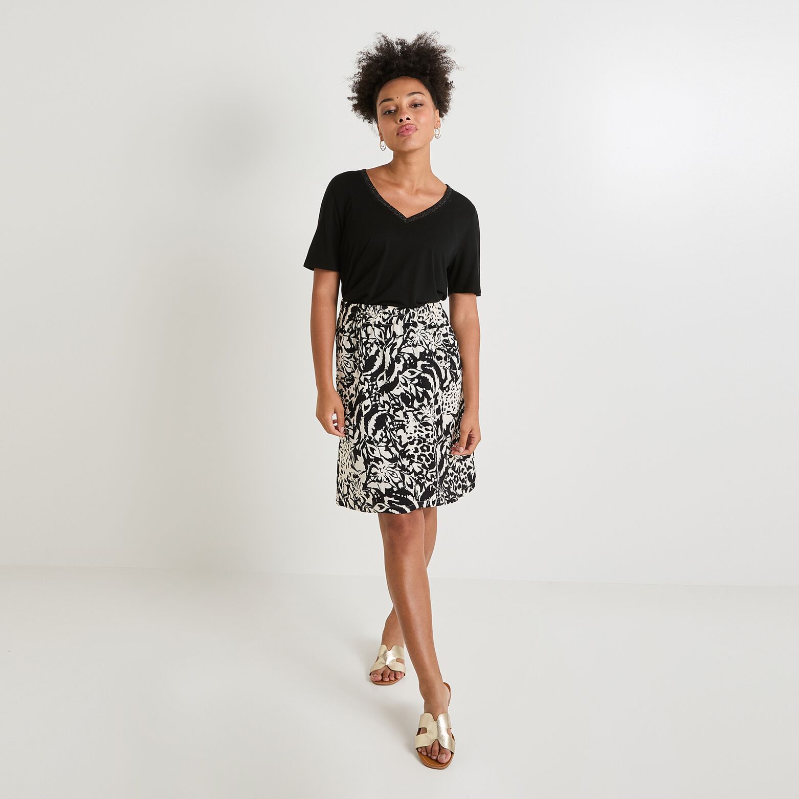 Jupe imprimée femme