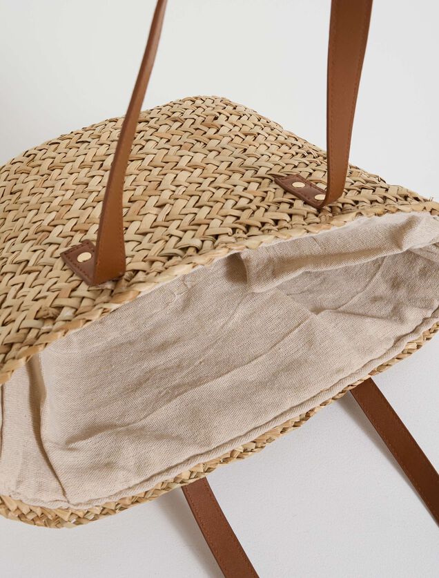 Sac cabas bi-matière femme