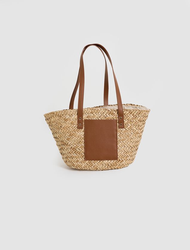 Sac cabas bi-matière femme