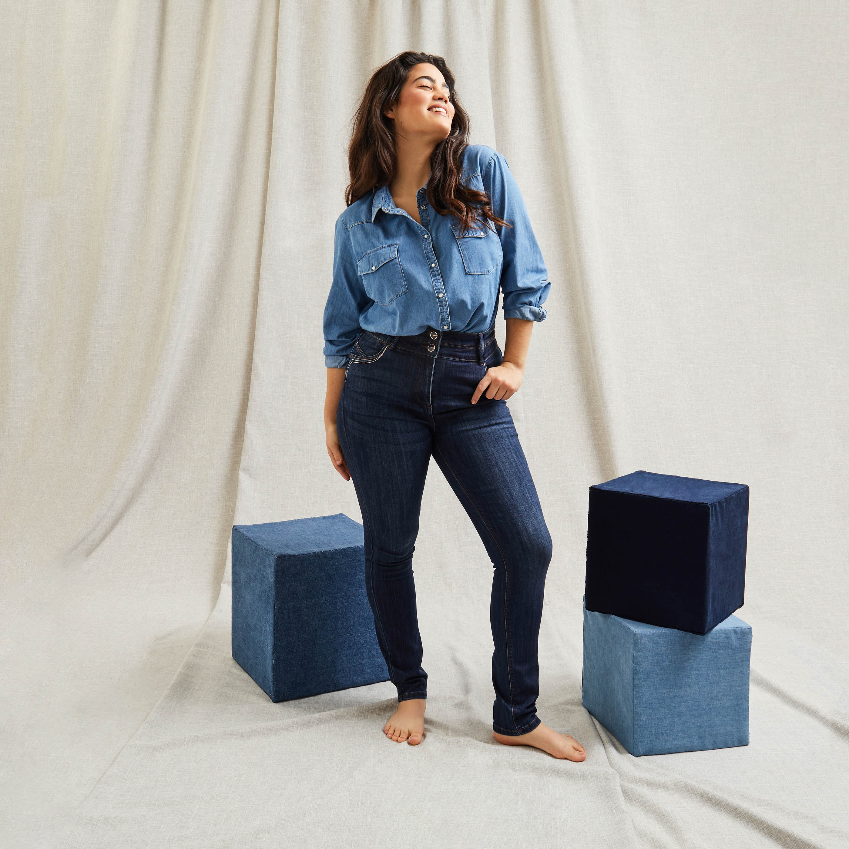 Jean slim taille haute MILAN S02 femme