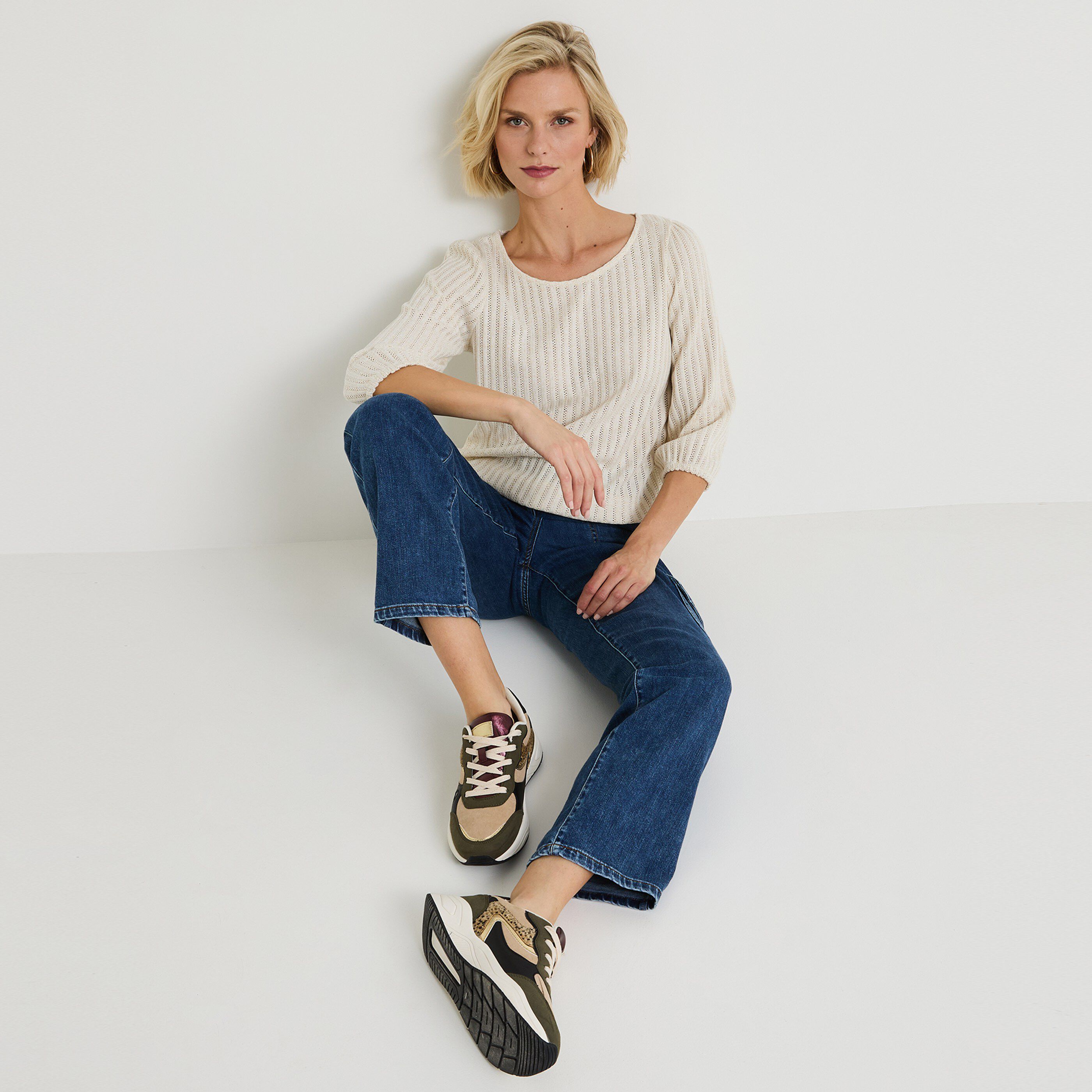 T shirt col rond femme