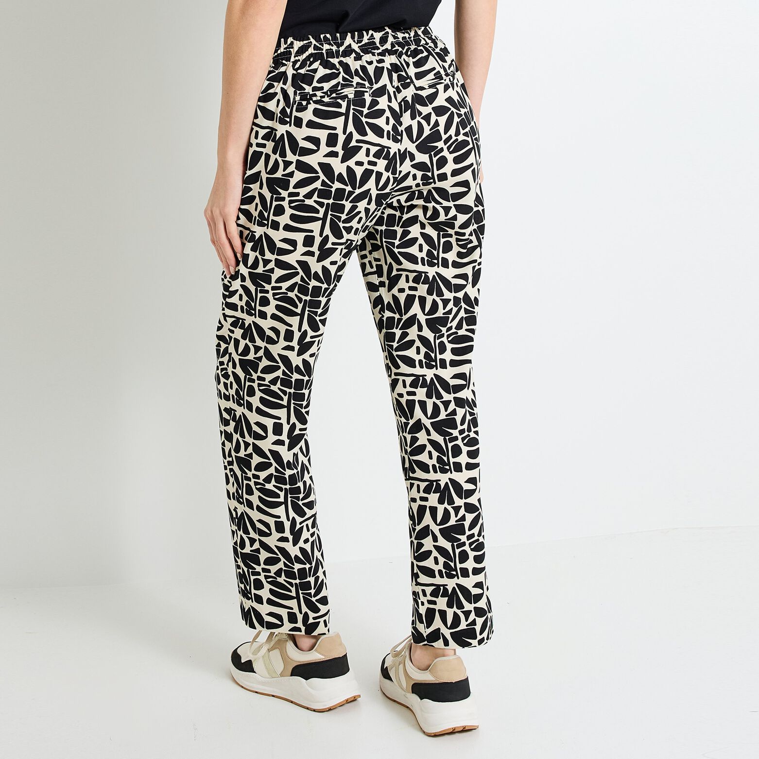 Pantalon fluide imprimé femme