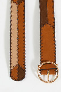Ceinture à patches femme