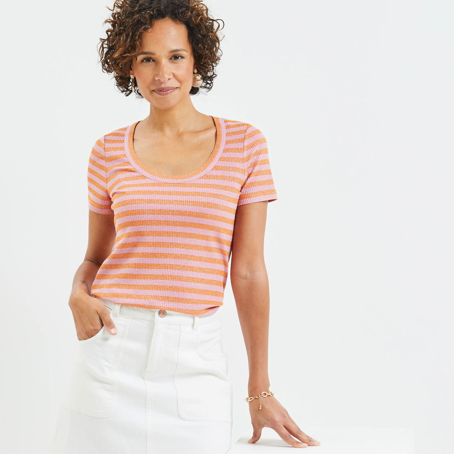 T-shirt rayé femme