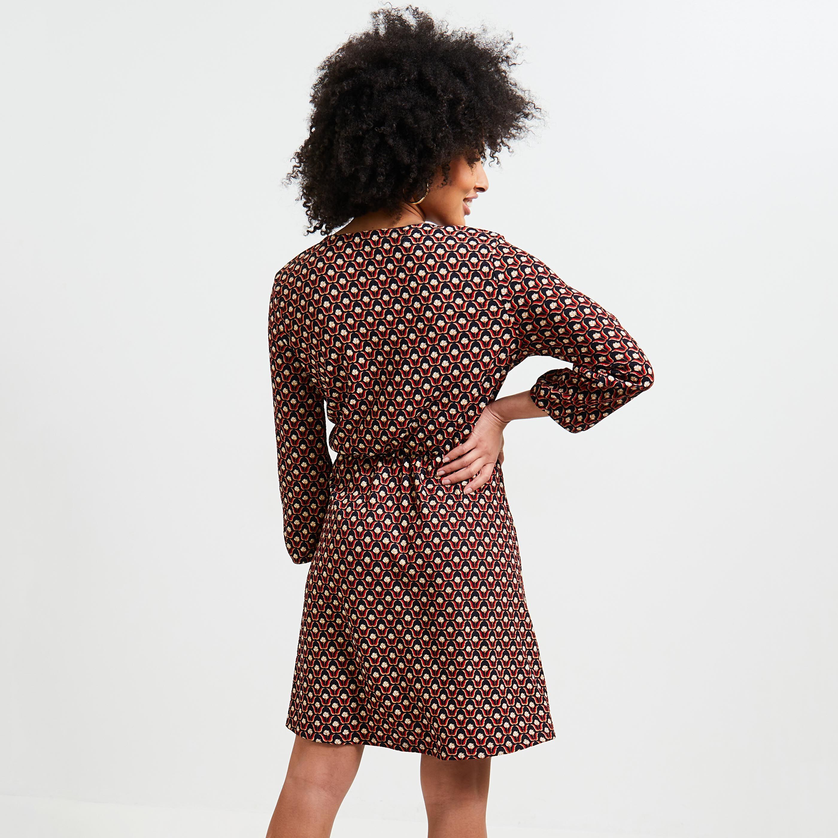 Robe imprim&eacute;e femme