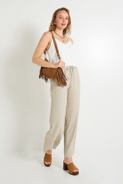 Pantalon large irisé femme