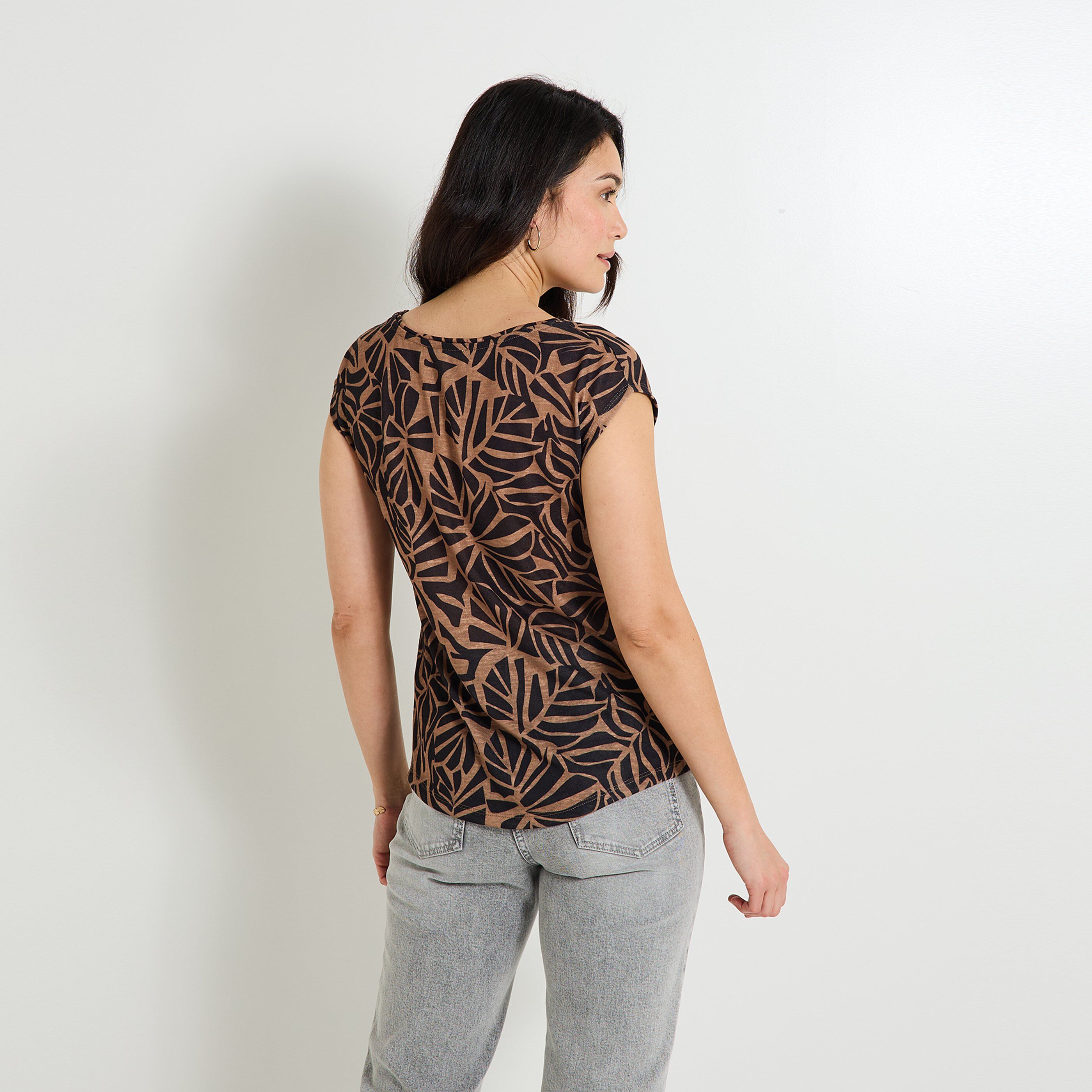 T-shirt col rond femme