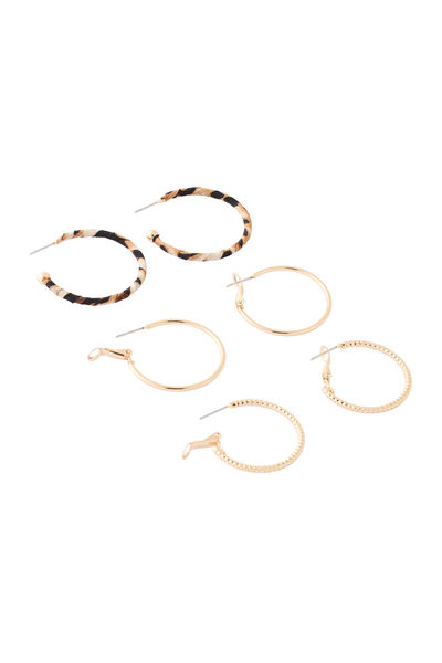 Set de 3 paires de créoles