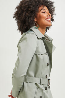 Trench long femme