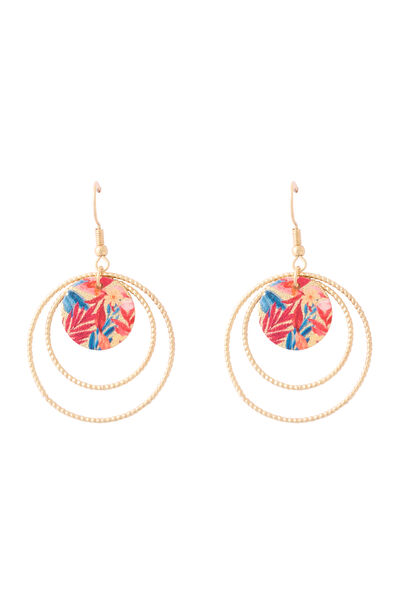Boucles d'oreilles cercles et disques