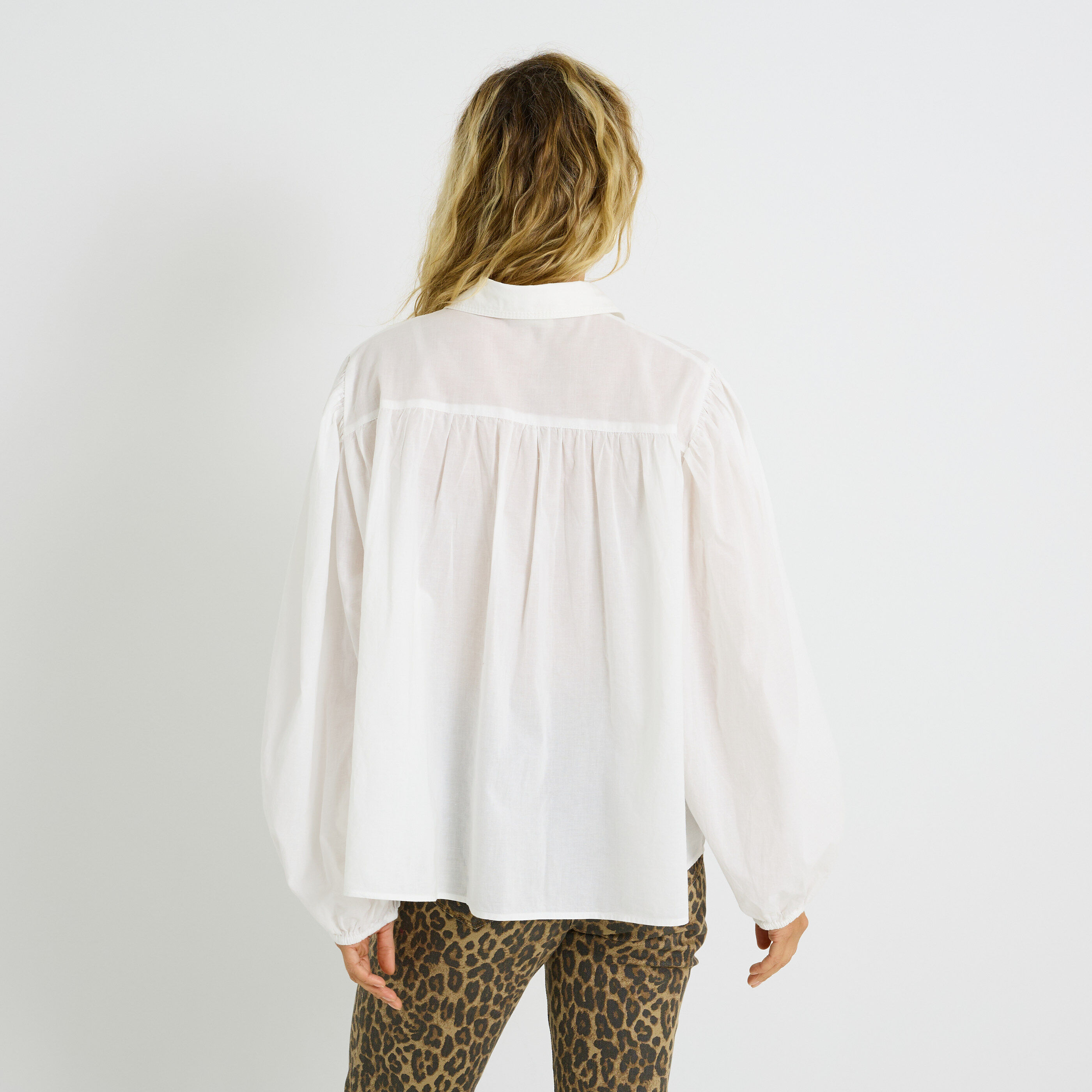 Chemise manches amples femme